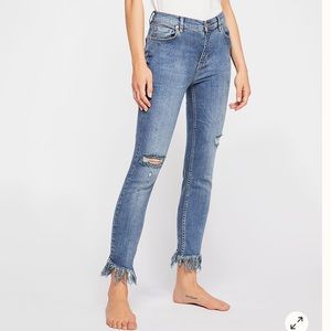 Free People Frayed Jeans